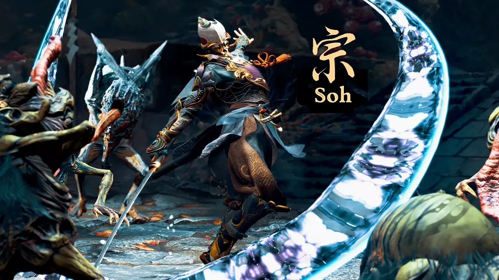 Artwork for the main character, Soh, from Kunitsu-Gami: Path of the Goddess.