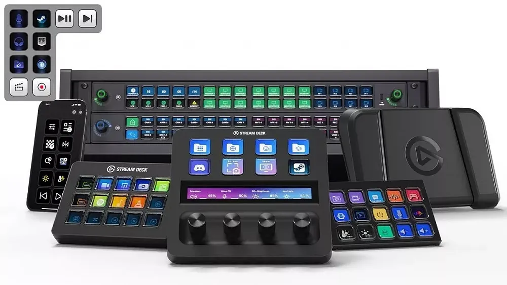 A variety of upcoming Stream Deck devices as revealed by Elgato at Computex 2025.