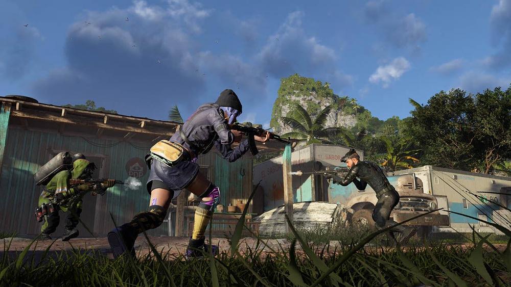 Soldiers facing off against each other.