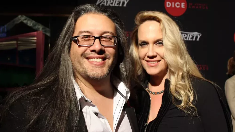 A photo of John Romero and his wife, Brenda Romero.