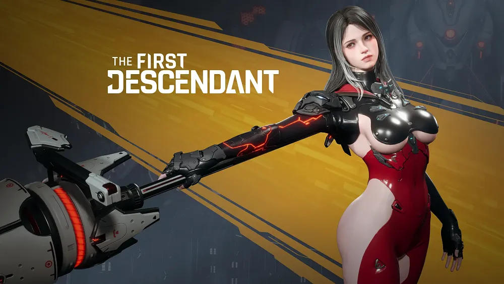The new Descendant, Dia, posing in new key art for The First Descendant.