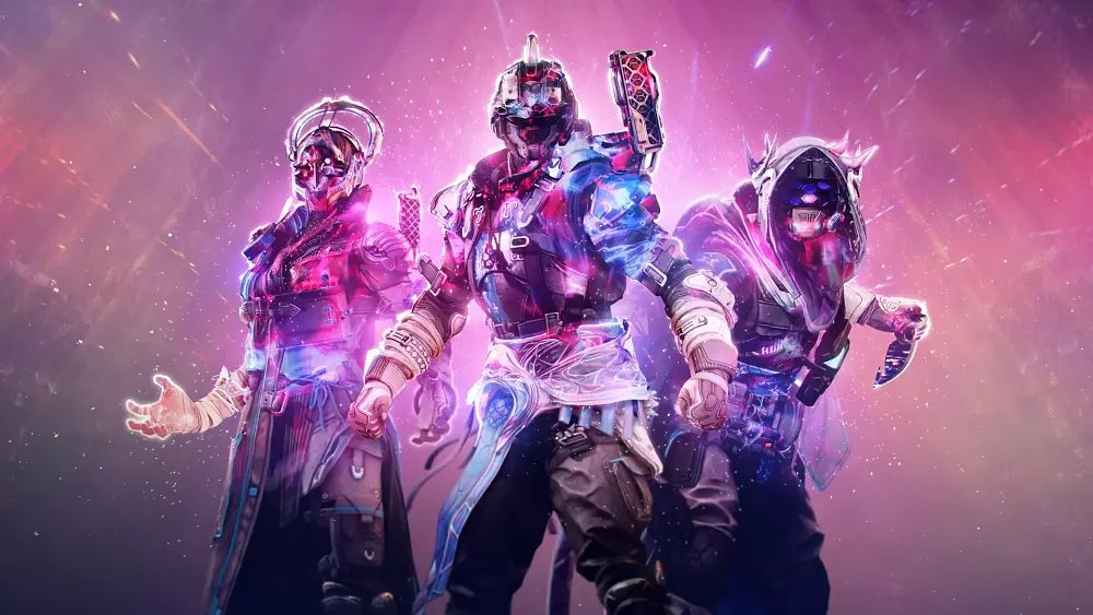 An image showing three guardians from Destiny 2: The Final Shape.