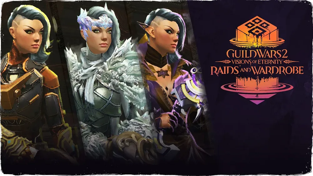 Promo for the new Raids and Wardrobe update for Guild Wars 2: Visions of Eternity expansion.