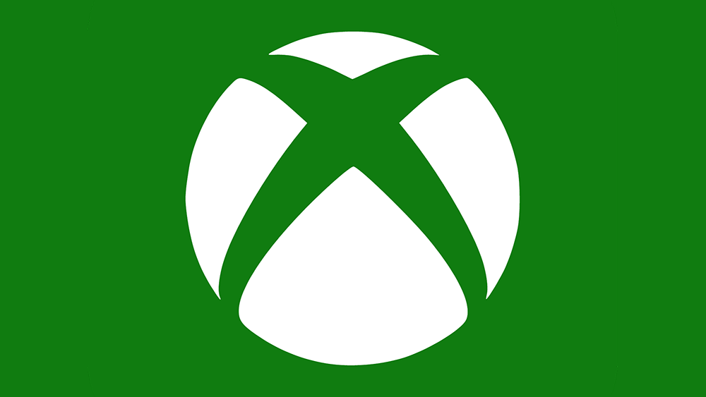 White Xbox brand logo over green background.