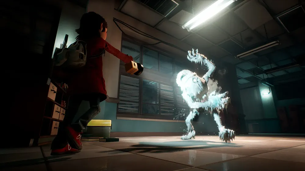 Screenshot from the horror-adventure game GYLT.