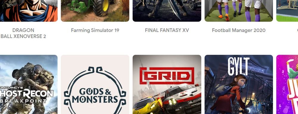 Stadia games