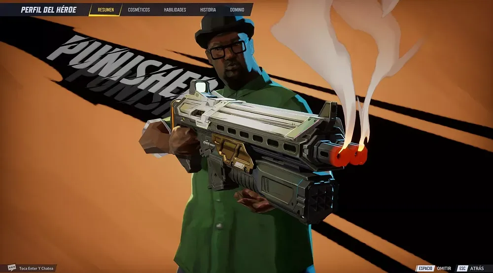 The San Andreas character, Big Smoke, as a replacement model for The Punisher in Marvel Rivals.