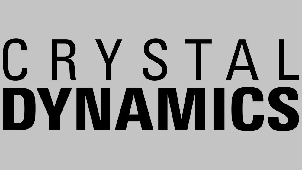 The very simple text only logo for Crystal Dynamics.