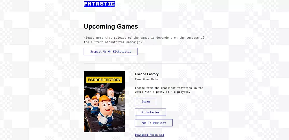 A portion of the Fntastic website talking about their return and new Kickstarter campaign.