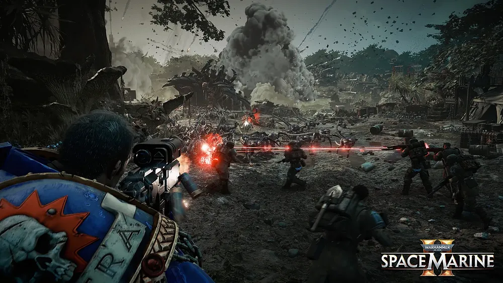 Scene from a sci-fi battlefield
