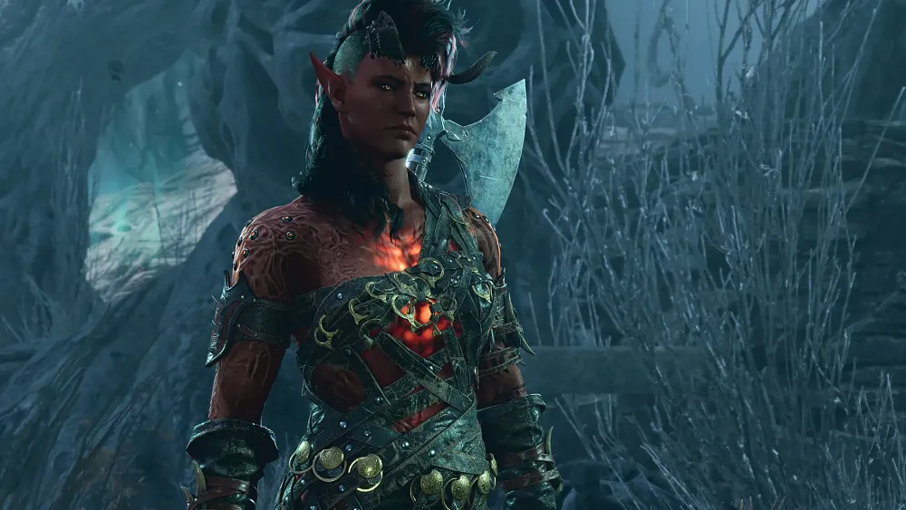 A red demon lady.