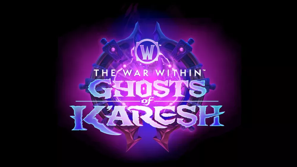Logo for the Ghosts of K'aresh update coming to World of Warcraft: The War Within.