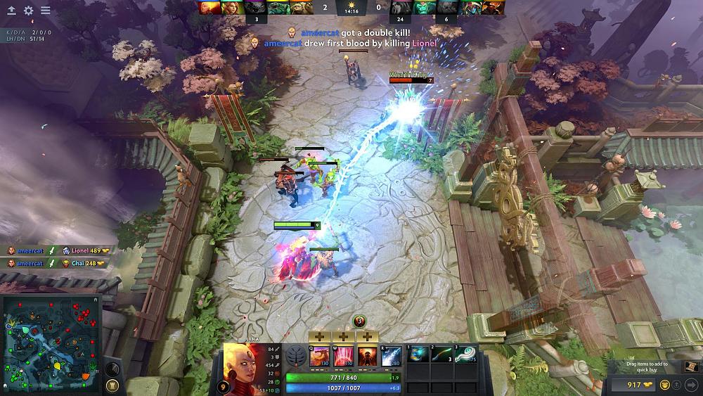 Screenshot from Valve's MOBA called Dota 2.