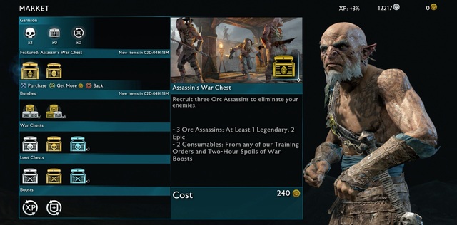 Middle-earth: Shadow of War market