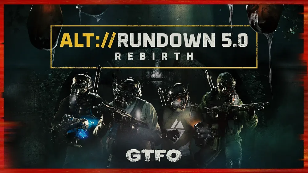 Key art visual for the fifth major update for GTFO game.