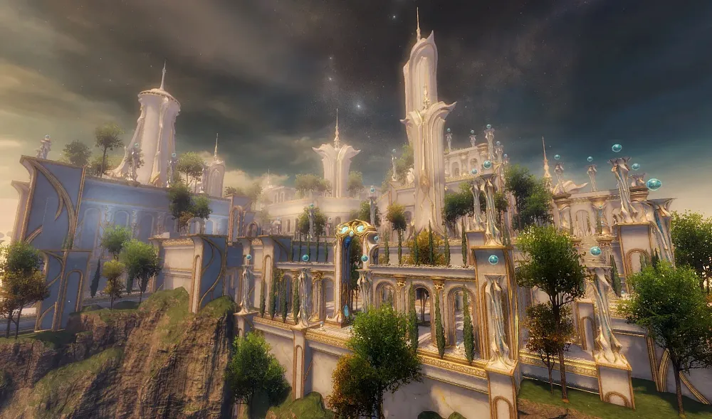 A screenshot from the upcoming expansion for Guild Wars 2, Secrets of the Obscure.