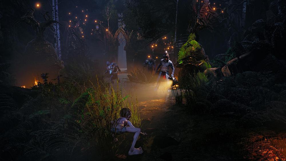 A screenshot from the terrible video game, The Lord of the Rings: Gollum.