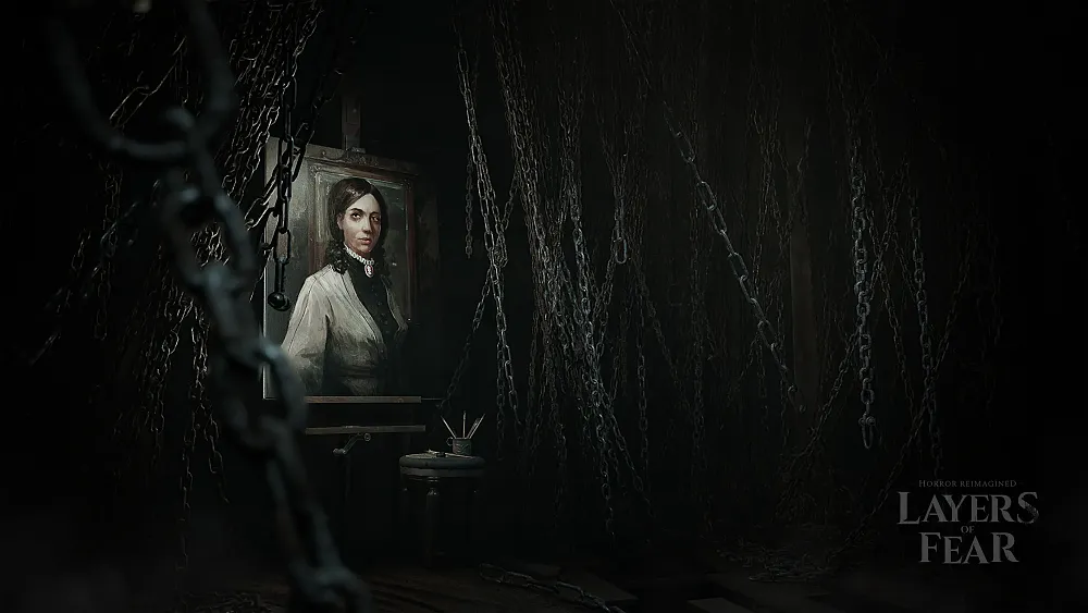 Screenshot from the horror game Layers of Fear, the 2023 release.