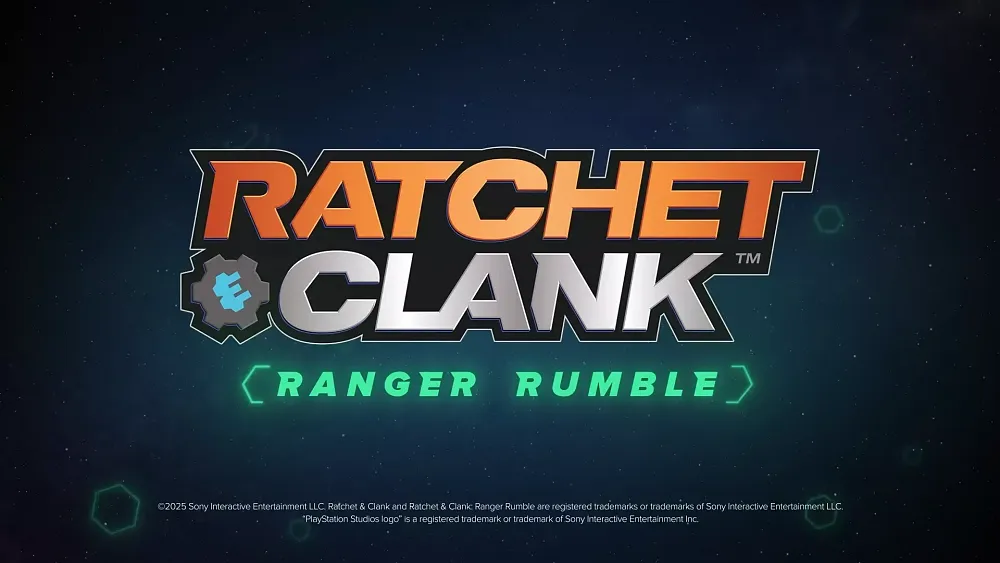 Logo for Ratchet and Clank: Ranger Rumble, a new mobile F2P game.