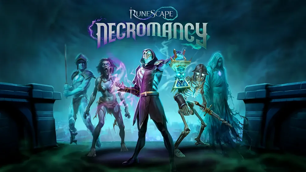 Key art visual for the upcoming Necromancy skill that is being added to RuneScape.