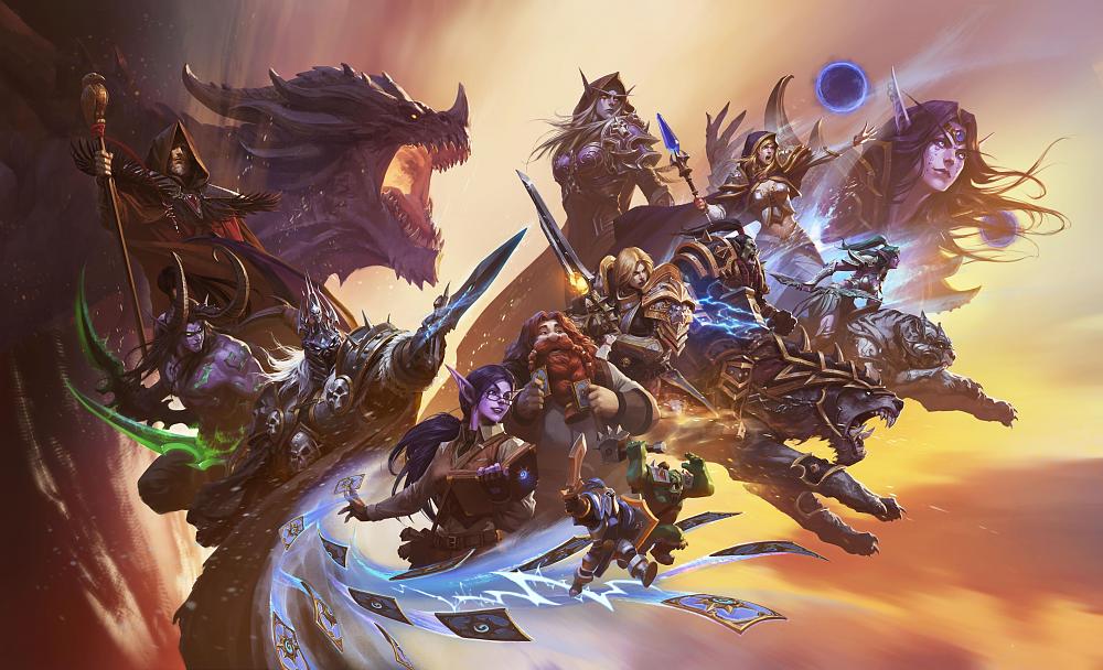 Art showing various Warcraft characters from its 30 year history.