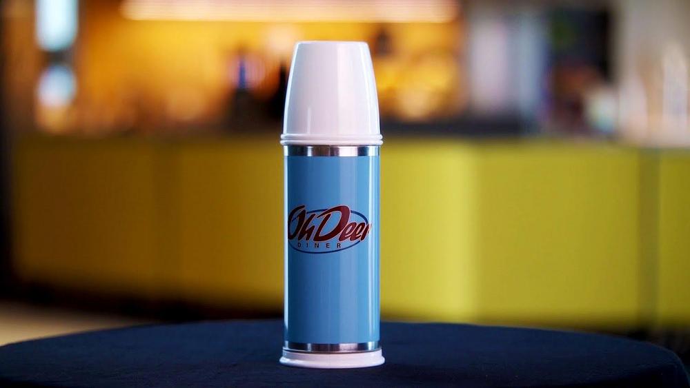 Photo of the Alan Wake Oh Deer Diner thermos.