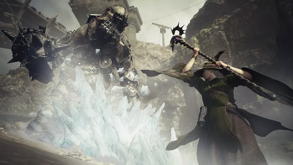 Image of a staff using Warferer Vocation user in Dragon's Dogma 2.
