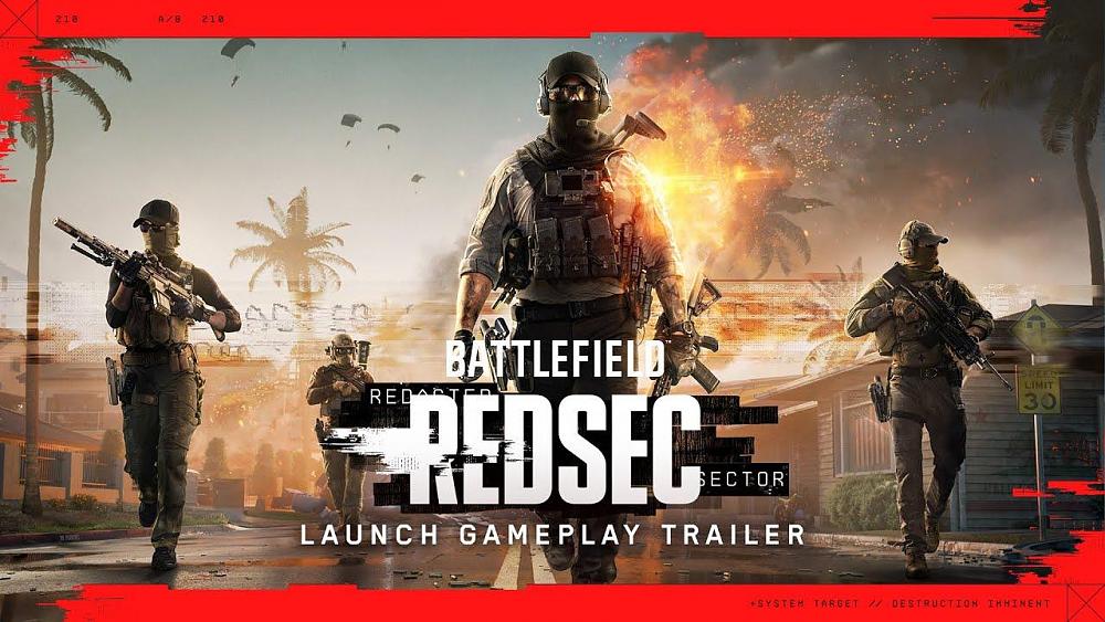 Teaser for the trailer reveal of Battlefield: REDSEC, the F2P battle royale for Battlefield.
