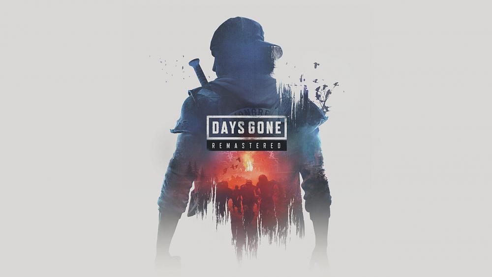 A biker with his back towards the camera. Text over top his image says: Days Gone Remastered.