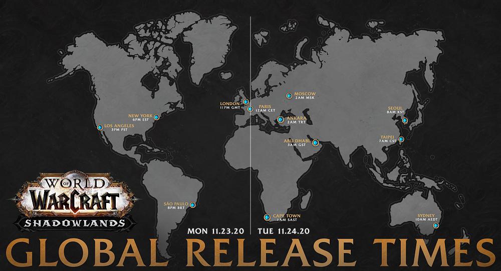 World of Warcraft: Shadowlands release date