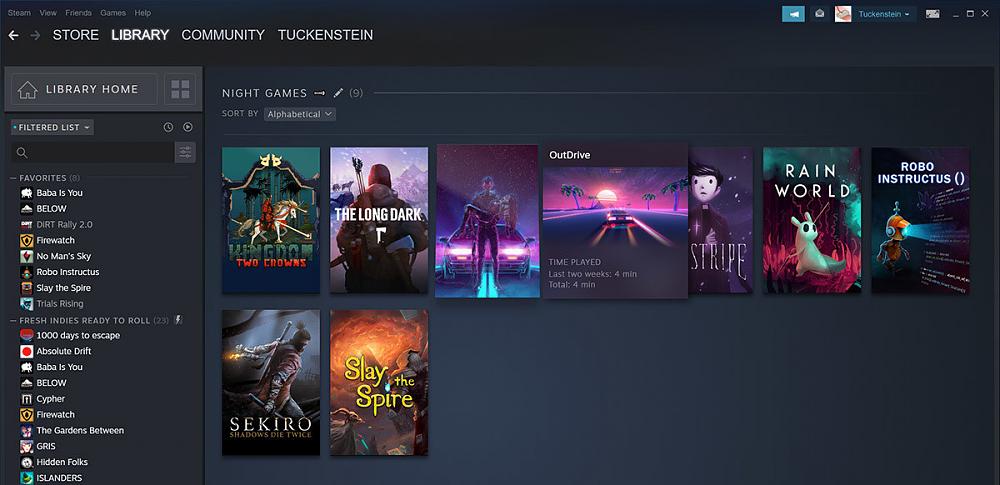 New Steam Library - library
