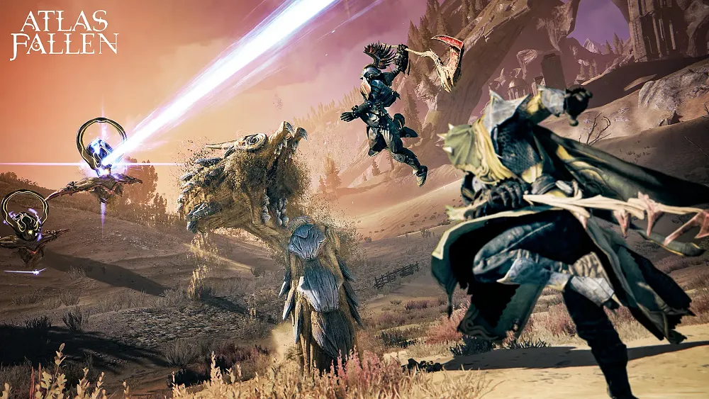 Co-op screenshot for fantasy action-RPG Atlas Fallen.