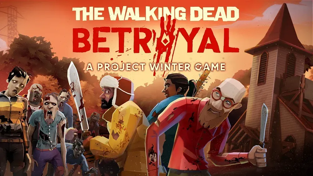 Cartoony zombies and characters with weapons.