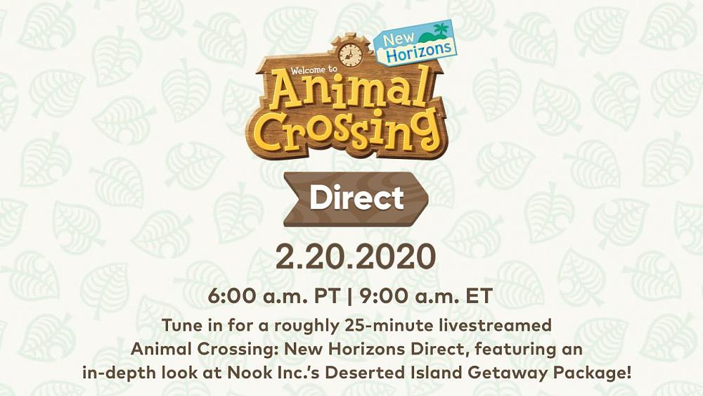 Animal Crossing New Horizons Direct