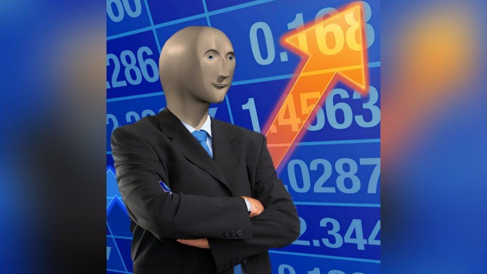 Image of the Stonks meme.