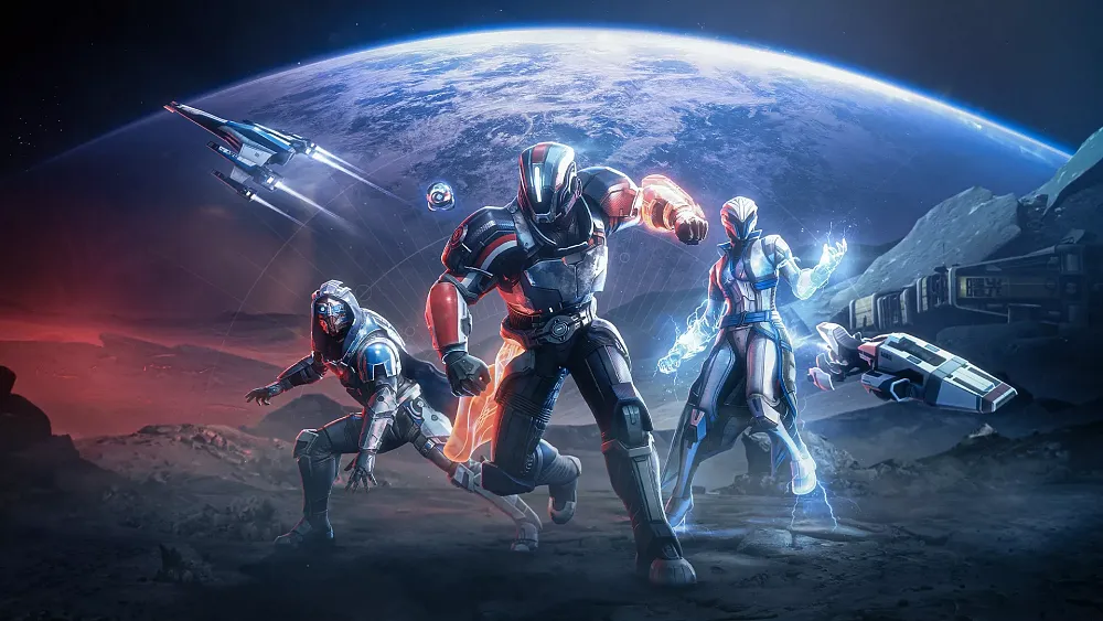 Image showing Mass Effect inspired gear for Destiny 2 players.