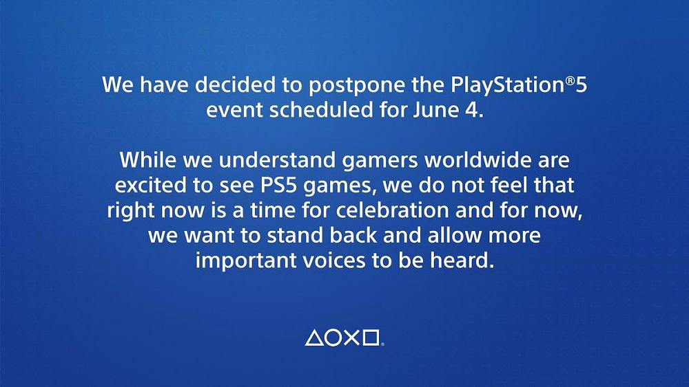 Sony PS5 postponed