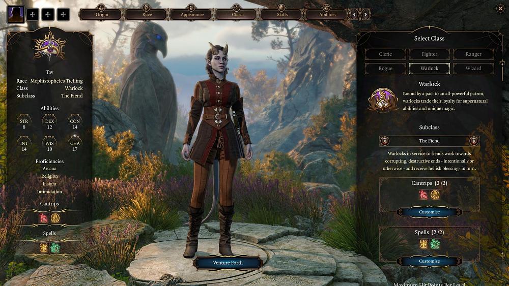Baldur's Gate 3 character creation
