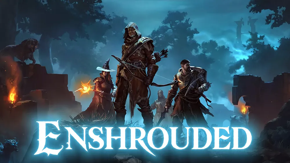 Key art visual and title for Enshrouded.