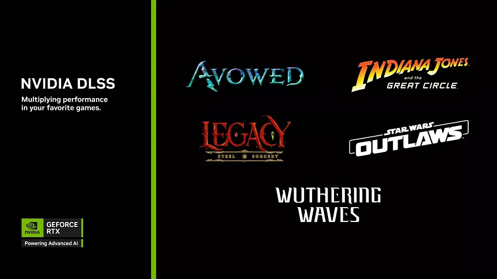 New games with Nvidia DLSS 4 support in the latest driver.