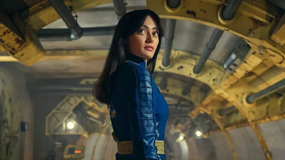 A still showing one of the main characters from Amazon Prime's Fallout TV show.