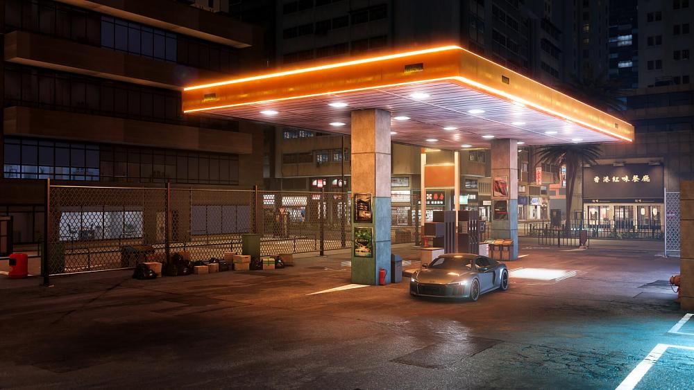 Screenshot from the open-world racing game Test Drive Unlimited: Solar Crown.