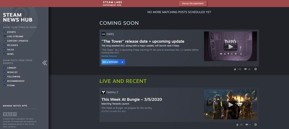 Steam Labs Experiment The News Hub