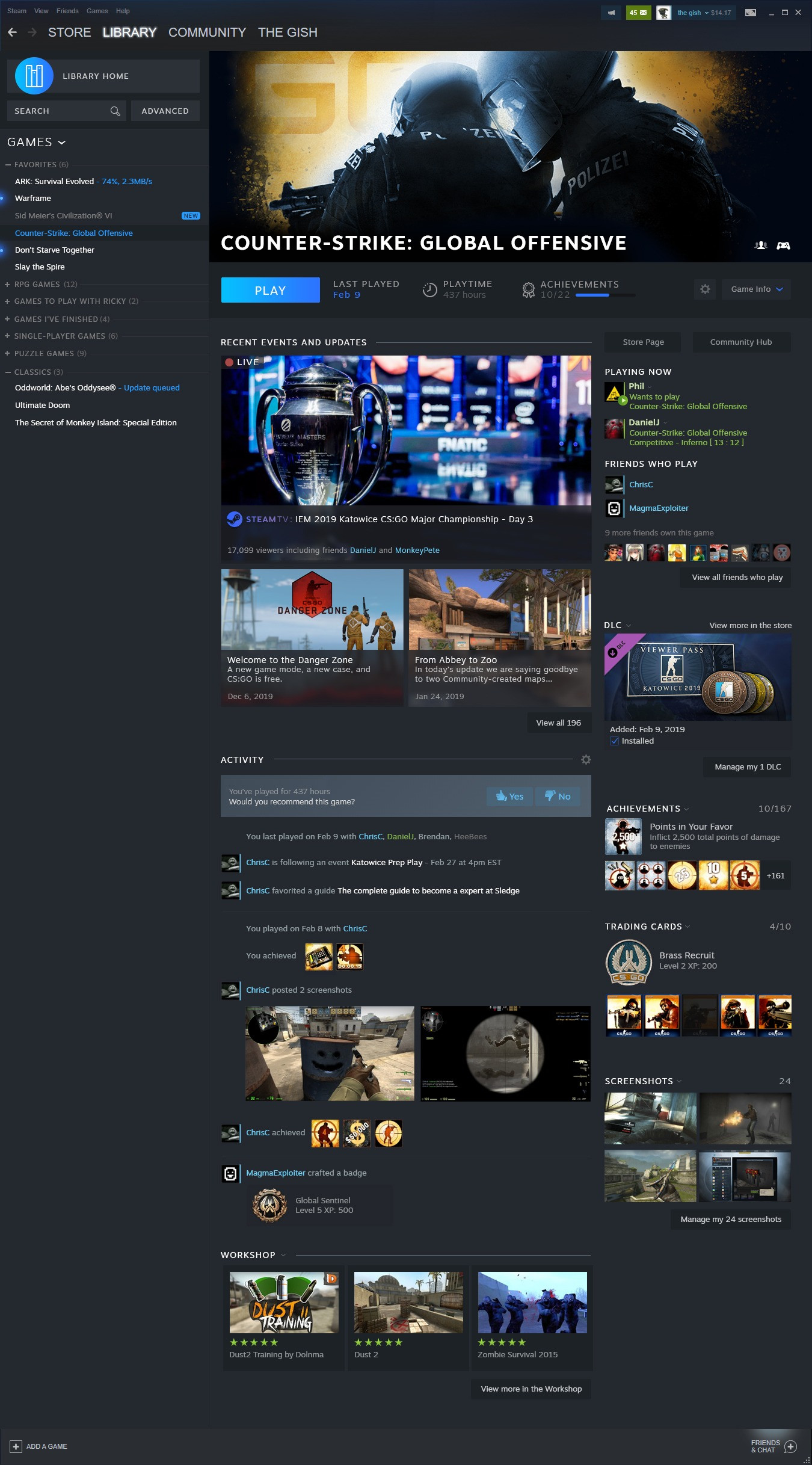 Steam 2019 game page