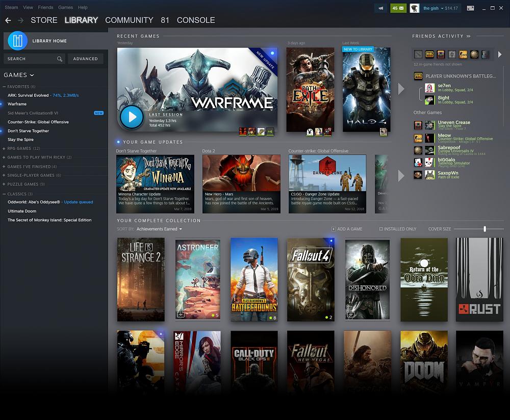 Steam 2019 update - Library