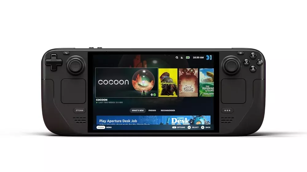 Photo of the 256GB LCD Steam Deck model.