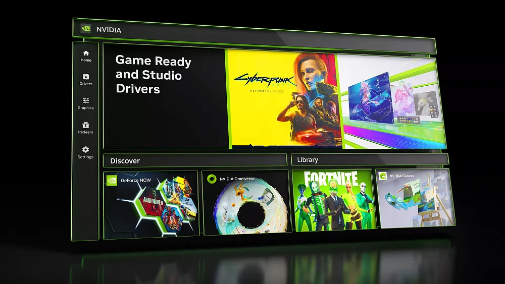 Mockup of the new Nvidia App beta program.