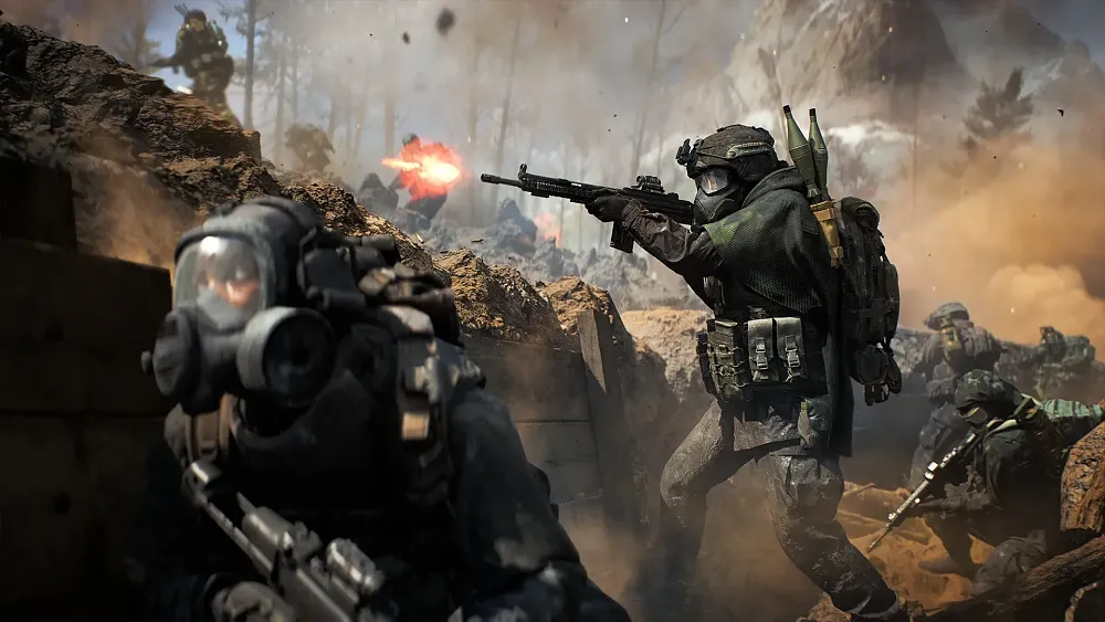 Screenshot of trench warfare in Battlefield 6 Season 2.
