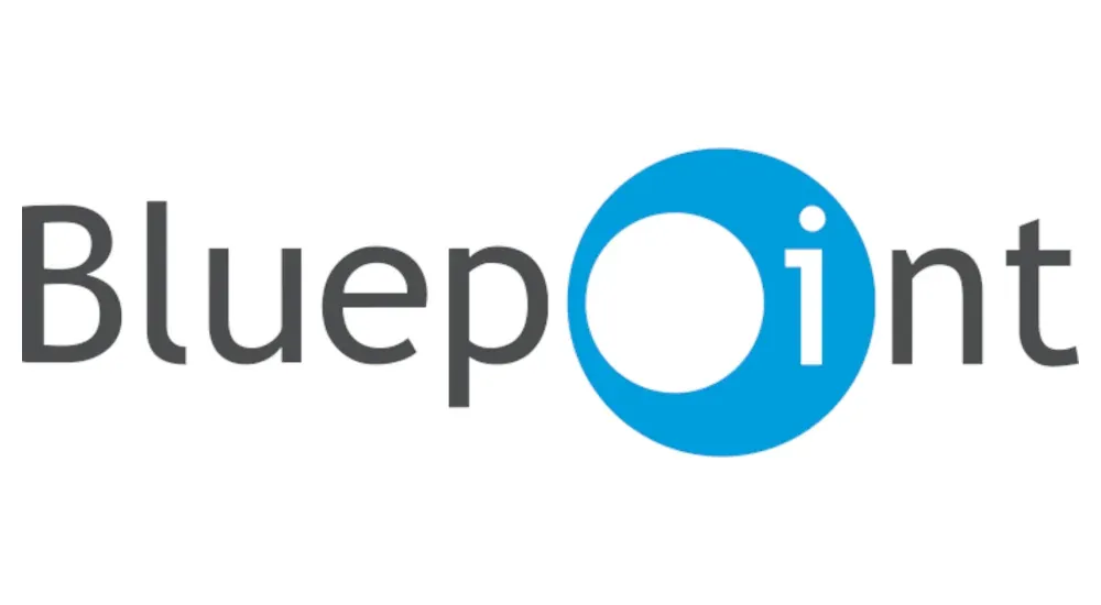 The logo for Bluepoint Games.