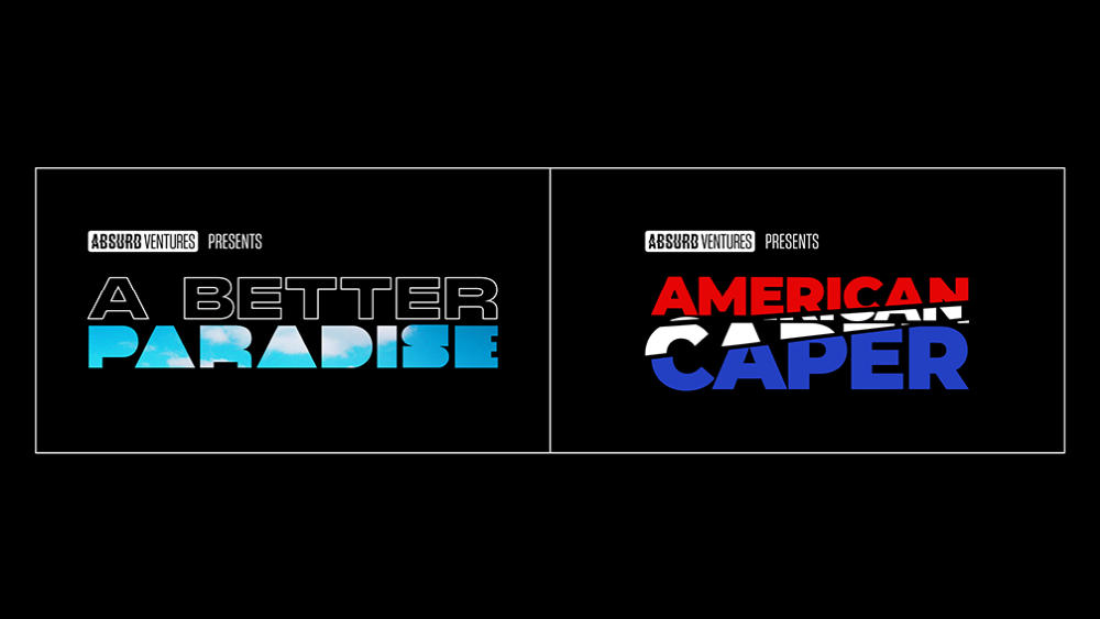 Title cards for A Better Paradise and American Caper.